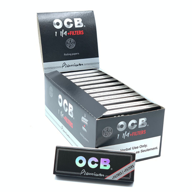 OCB Premium 1-1/4" Rolling Papers + Filters - 24ct