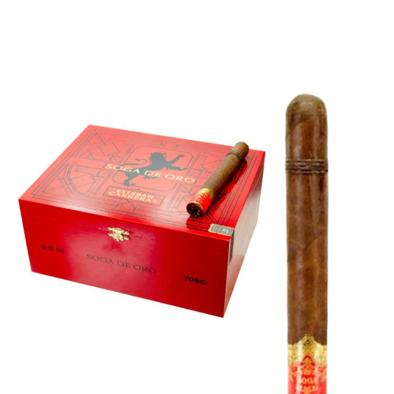 Esteban Carreras Soga De Oro Sumatra Toro 5.75 x 54 - 10ct