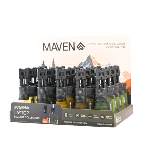 [MAVENLAYTOPSEQUOIA/20] Maven Laytop Sequoia Collection Lighters - 20ct