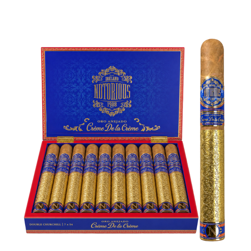 [NOTORCREMDE15/10] Notorious Cigars Crème De La Creme Double Churchill 7X54 -10ct