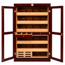 Double Door Humidor with Digital Hygrometer & LED w/ 4000 Capacity