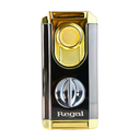 Regal Ultra Triple Torch Lighter with Built in V-Cutter & Cigar Rest