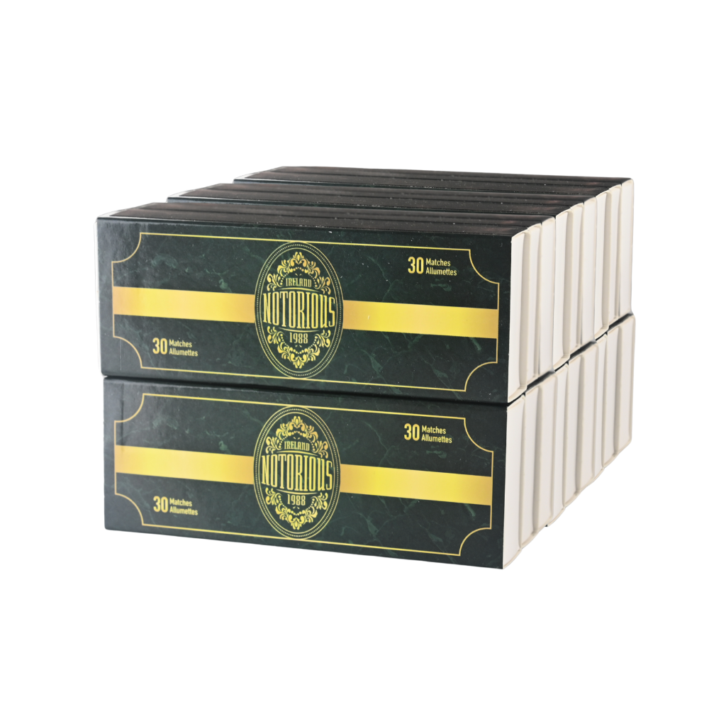 Notorious Wooden Matches 4"x30pc - 20ct