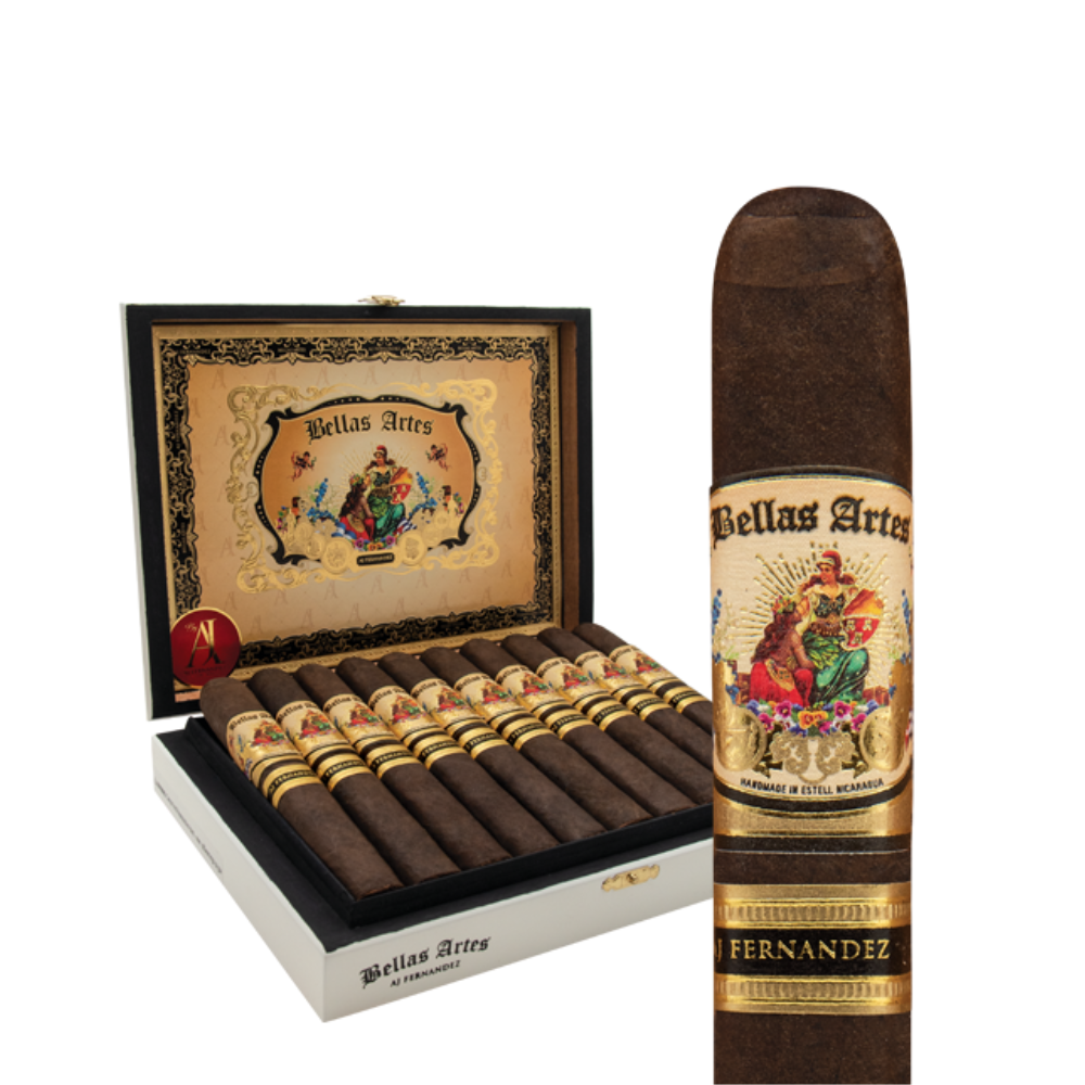 AJ Fernández Bella's Artes Maduro Short Churchill  6"x48 - 20ct