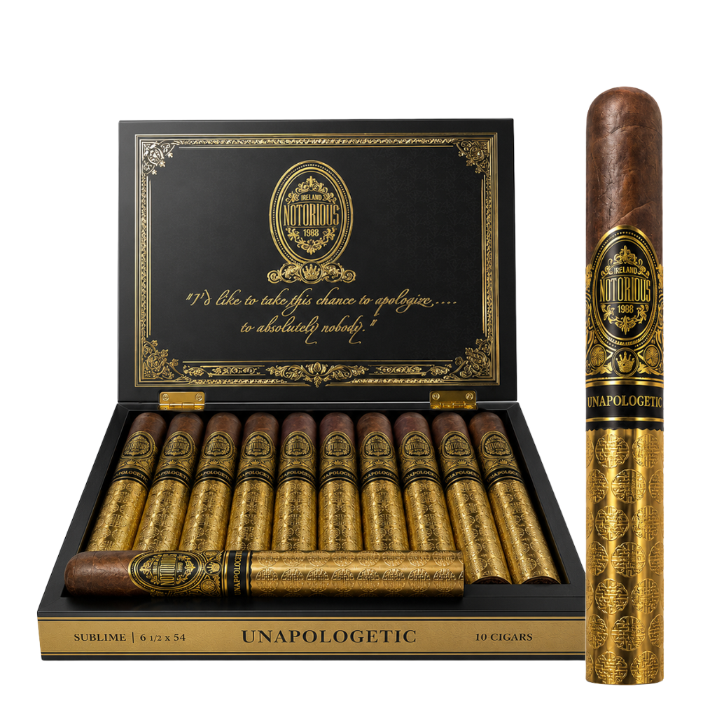 Notorious Cigars Unapolagetic Sublime 6.5X54 -10ct 