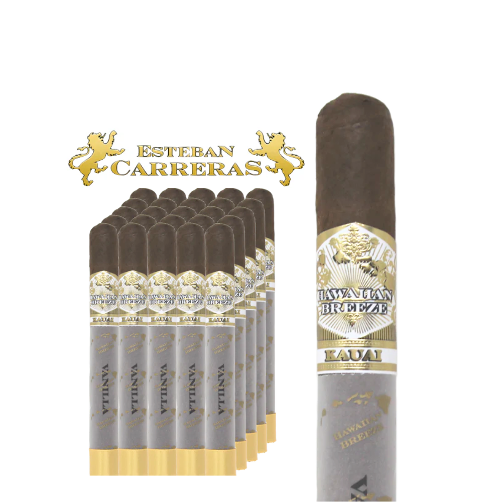 Esteban Carreras Hawaiian Breeze Kauai Gold  Vanilla Short Corona 5 x 44 - 25ct