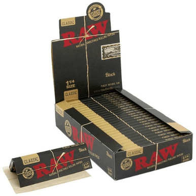 [RAWBLK114/24] RAW Black 1 1/4 Rolling Papers - 24ct