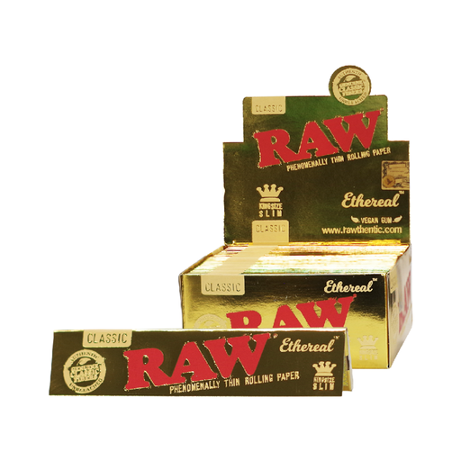 [RAWCLETHLKSSLM/50] RAW Classic Ethereal King Size Slim Rolling Papers - 50ct