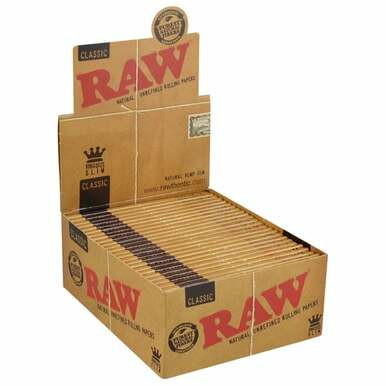 [RAWCLKSSLM/501] RAW Classic King Size Slim Rolling Papers - 50ct