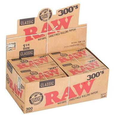 [RAW24] Raw Classic 300s 1 1/4 Rolling Papers - 40ct