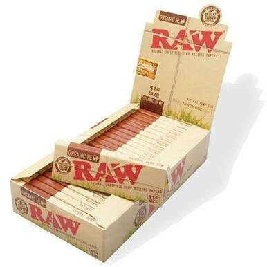 [RAWORG114/24] Raw Organic Hemp 1 1/4 Rolling Papers - 24ct