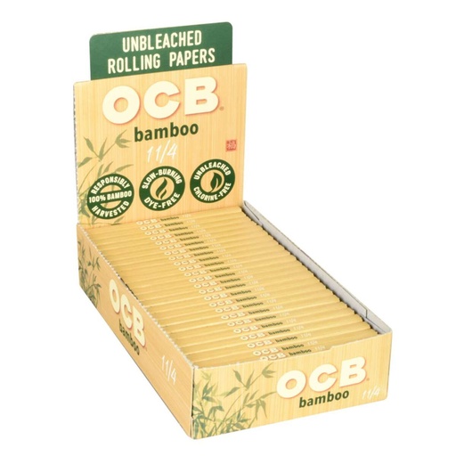 [OCBBAMBOO114/50] OCB Bamboo 1 1/4" Rolling Papers - 50ct