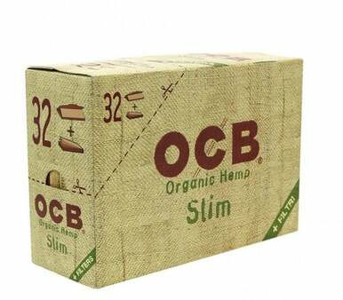 [OCBORSLMRPFT/32] OCB Organic Slim Papers & Filters - 32ct