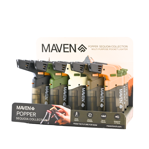 [MAVEN POPPER SEQUOIA] Maven Popper Sequoia Collection Lighters - 15ct