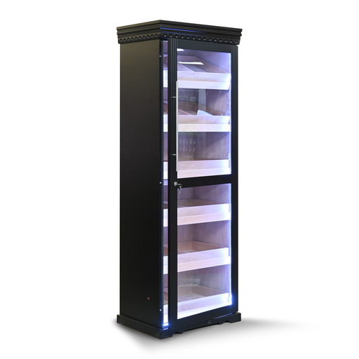 Single Door Humidor with Digital Hygrometer w/ 2000 Capacity
