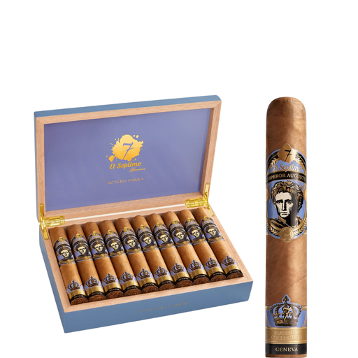 [ELSEPTMOAUGTCN10/10] El Septimo Emperor Cigar Collection Augustus Connecticut Robusto 5 x 52-10ct