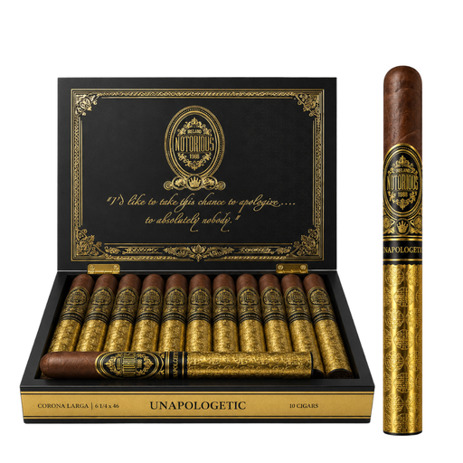[NOTORUNAPOLOGTC04/10] Notorious Cigars Unapolagetic Corona Larga 6.25X46 -10ct